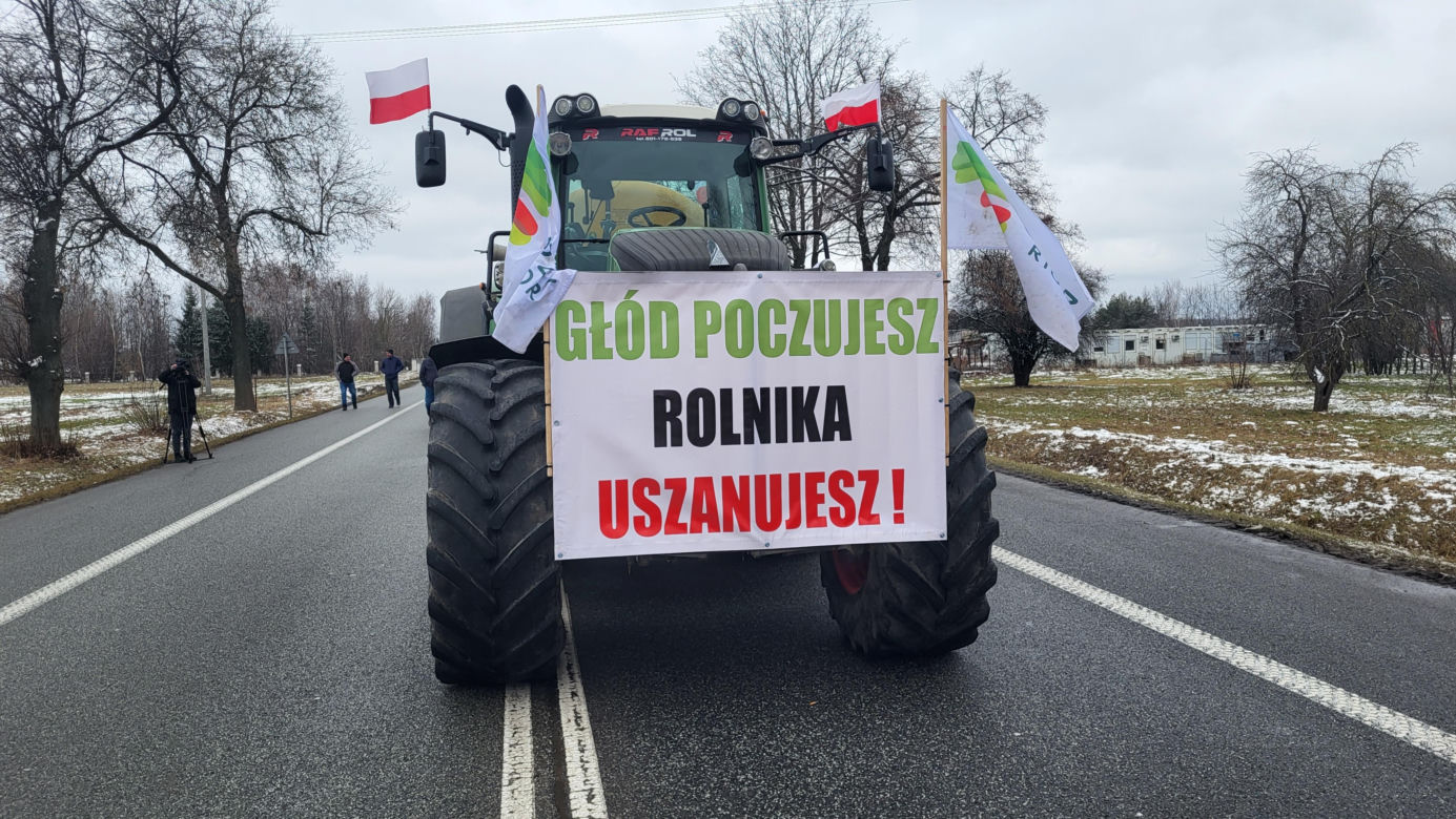Protest rolników Zdany- Zbuczyn 