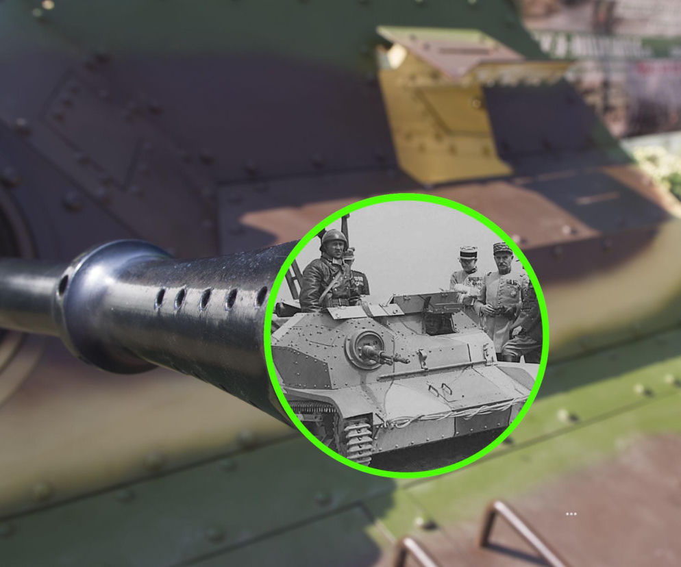 Lufa tankietki TKS. Na miniaturowym archiwalnym zdjęciu polscy żołnierze przy wozie. Więcej w SE Portal Obronny.