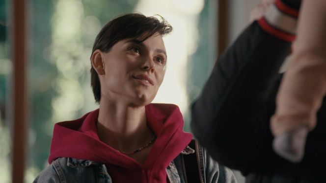 Na dobre i na złe odc. 977. Blanka (Pola Gonciarz), Mario (Marcin Korcz), Nina (Rita Sobocińska)