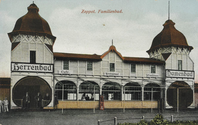 Łazienki Północne w Sopocie w początkach XX w.