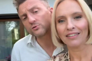 M jak miłość nowy sezon na planie. Dorota (Iwona Rejzner), Bartek (Arkadiusz Smoleński)