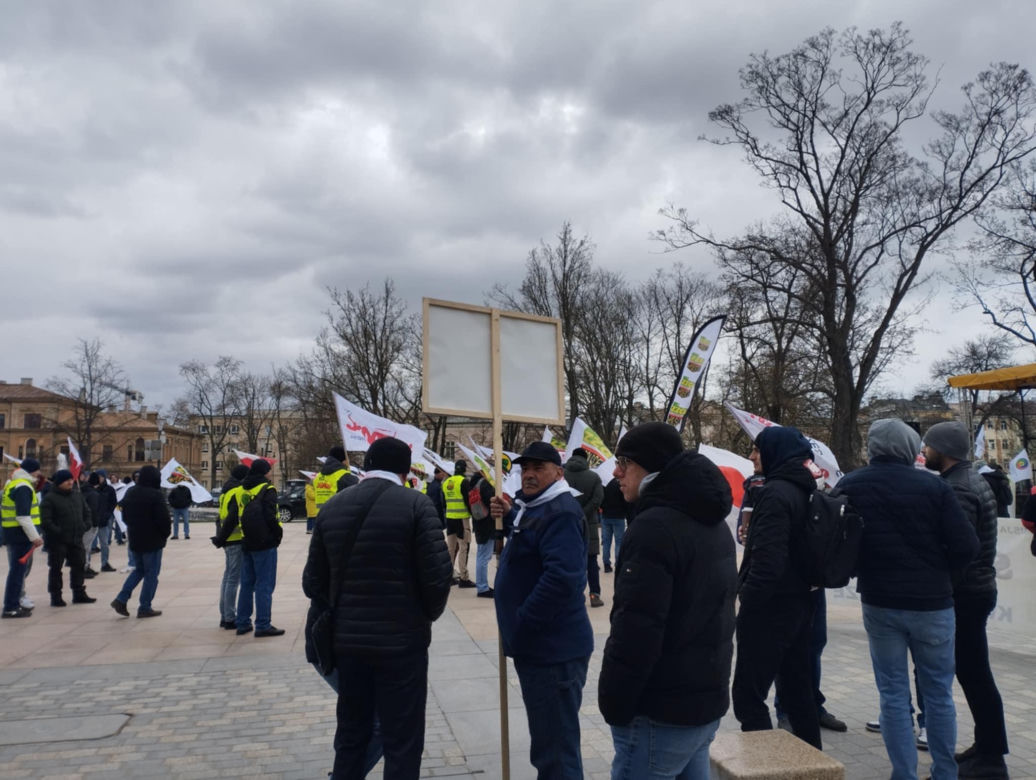 Protest górników w Lublinie