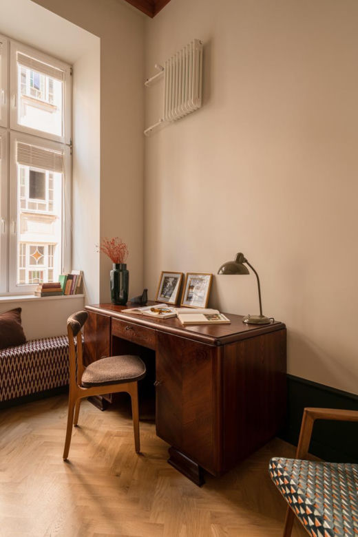 Vintage i eklektyzm we wnętrzach łódzkiej kamienicy wg projektu Hanny Pietras Architects