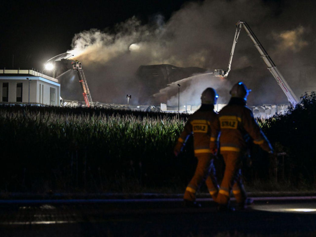 Pożar w przetwórni drobiu na Kaszubach