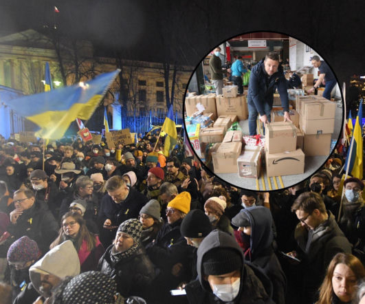 Rocznica rosyjskiej inwazji na Ukrainę. Tak w pierwszych dniach wojny wyglądała Warszawa, mieszkańcy ruszyli z pomocą