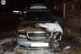 Podpalił Audi swojej partnerki, bo został wyproszony z imprezy