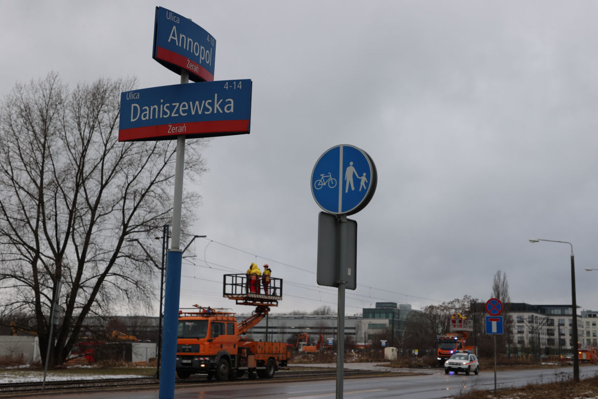 Poważna awaria na Żeraniu. Tramwaje kursują na skróconej trasie