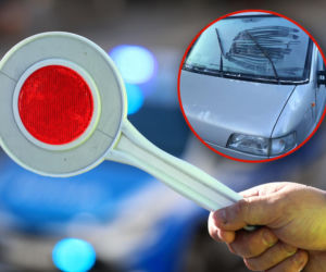 To się mogło źle skończyć! Kierowca Fiata jechał prawie na ślepo!