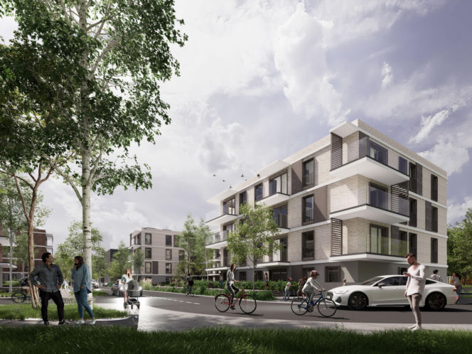 Wizualizacja nowego osiedla w dzielnicy Tłoki