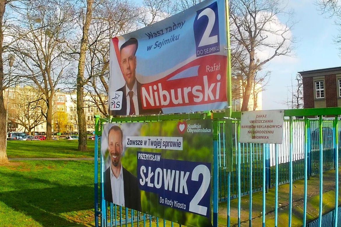 Przedwyborcza "baneroza" w Szczecinie