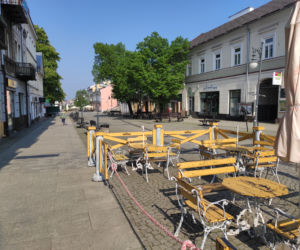 Ogródki gastronomiczne na ul. Żeromskiego