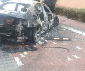 Na krakowskim Kurdwanowie spłonęło BMW