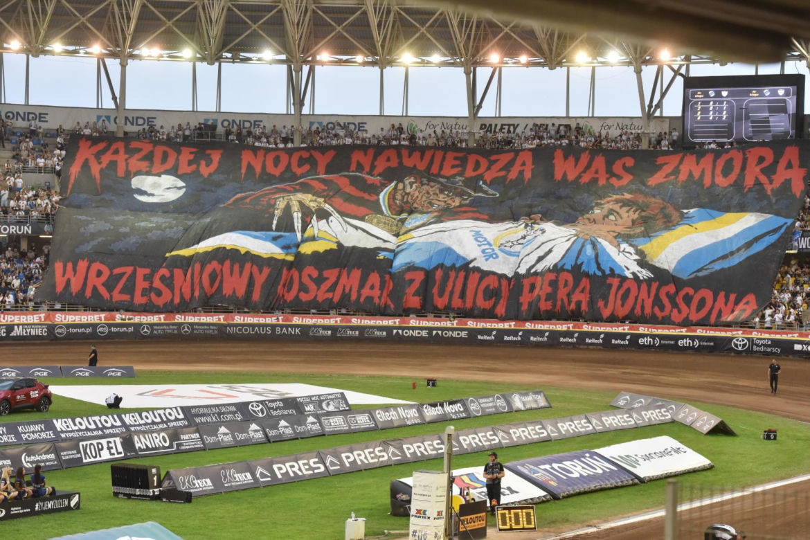 PRES Grupa Deweloperska Toruń - Orlen Oil Motor Lublin, zdjęcia kibiców z meczu 9. kolejki PGE Ekstraligi na Motoarenie
