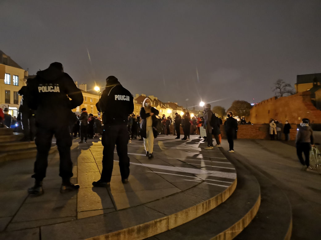 Protest na Placu Zamkowym 2.112020