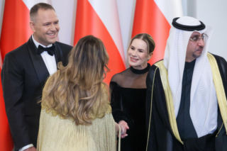 Nawroccy zadali szyku na spotkaniu z Korpusem Dyplomatycznym