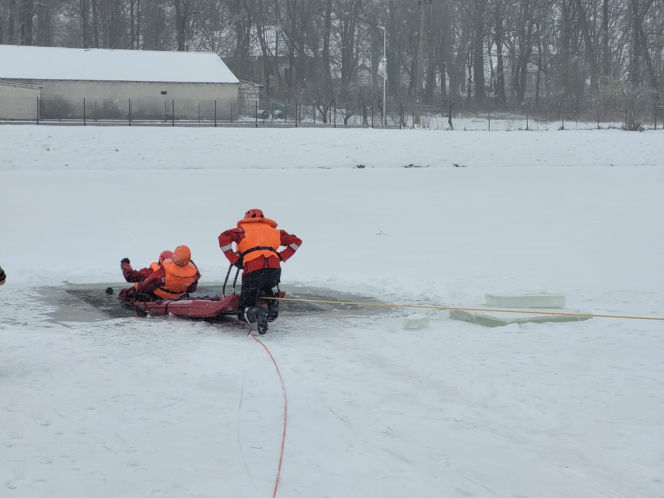 Strażackie ćwiczenia