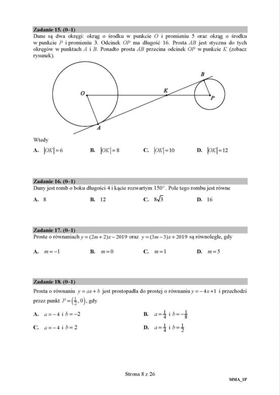 Matura 2019 z matematyki