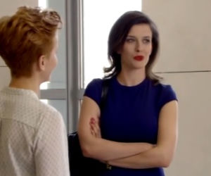 O mnie się nie martw 2 sezon odc. 10. Laura Curyło (Katarzyna Zielińska), Magda Gadomska (Anna Terpiłowska)