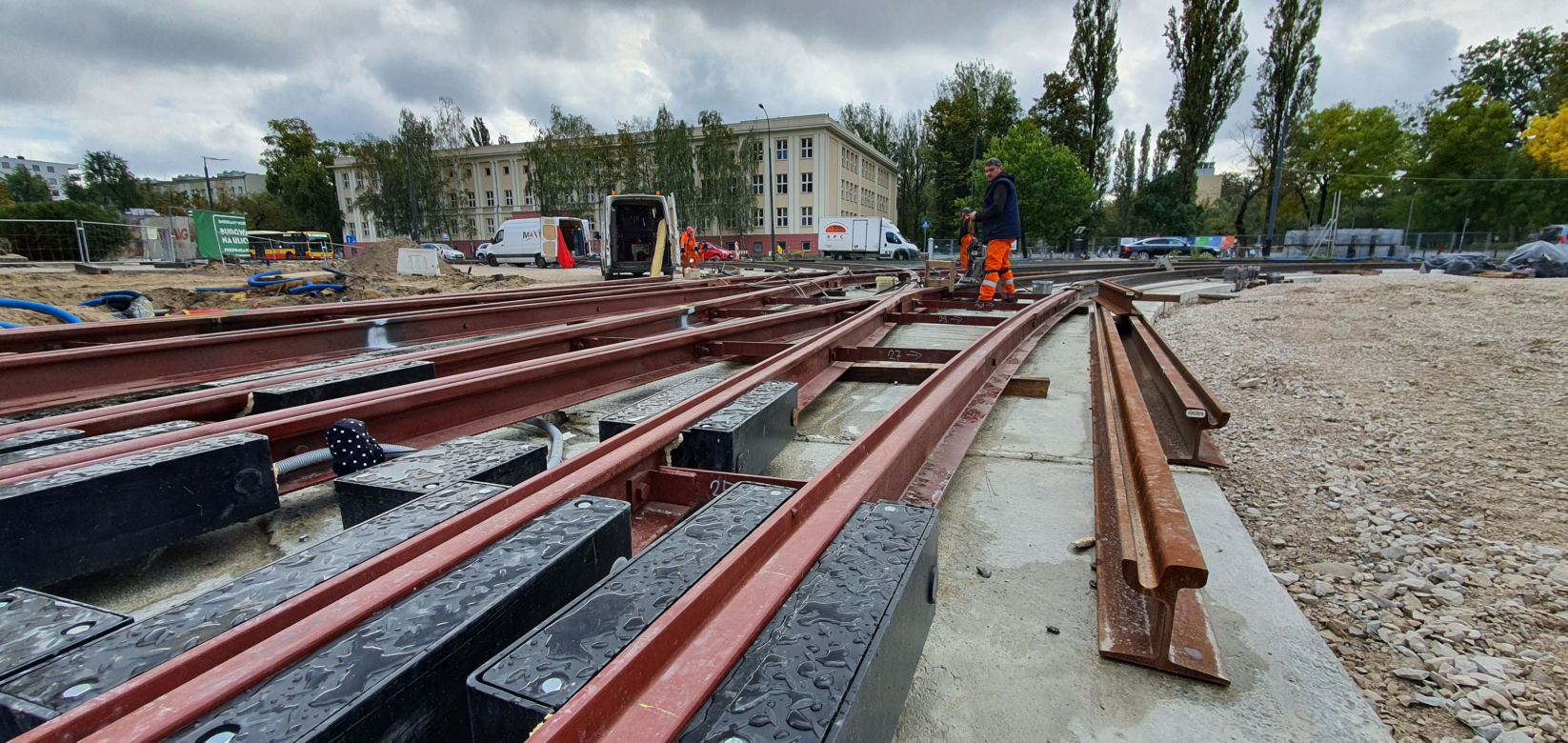 Budowa linii tramwajowej na ul. Kasprzaka w Warszawie