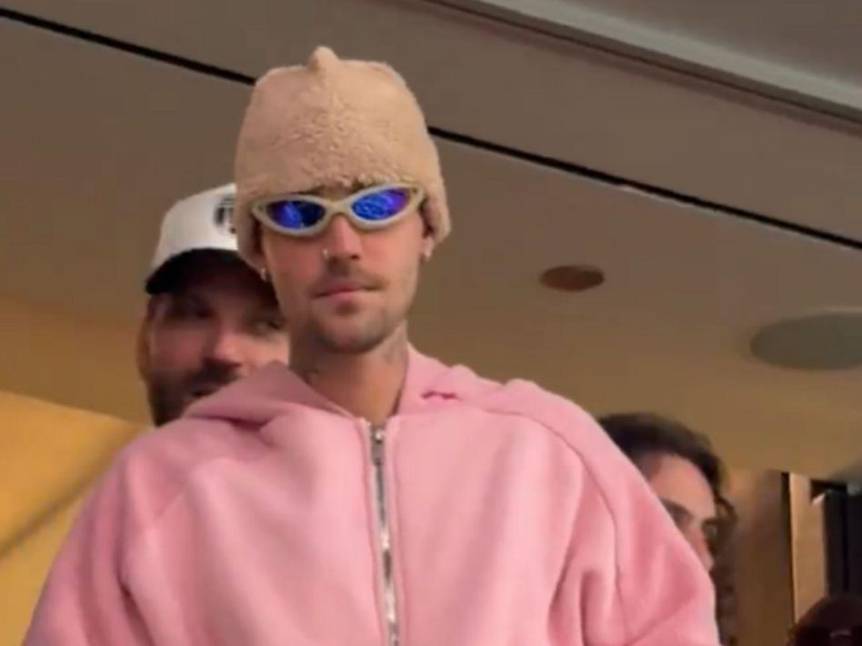 Justin i Hailey Bieber na meczu USA - Paragwaj