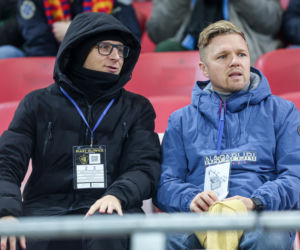 Mecz Piast Gliwice - Legia Warszawa. Kibice na stadionie