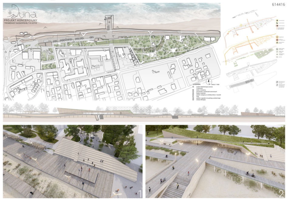 Konkurs na projekt promenady nadmorskiej w Ustce: wyniki