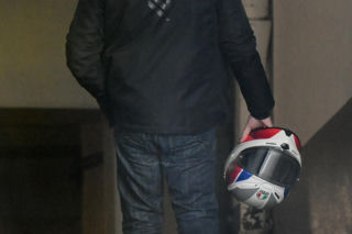 Hubert Urbański na motorze