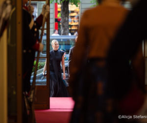 Marta Nawrocka pojawiła się w klasycznej czerni