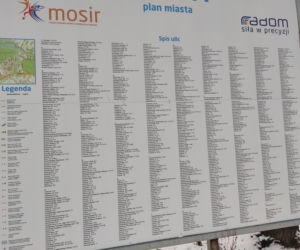 Nowa tablica z planem miasta