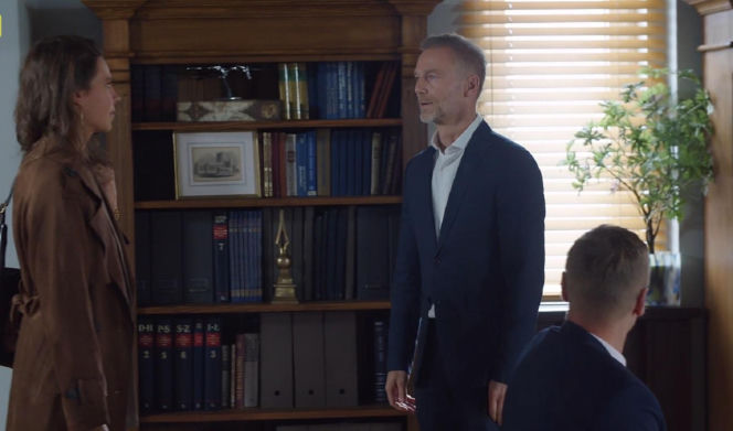 M jak miłość odc. 1917. Paulina Lipska (Maria Wieczorek), Andrzej Budzyński (Krystian Wieczorek)