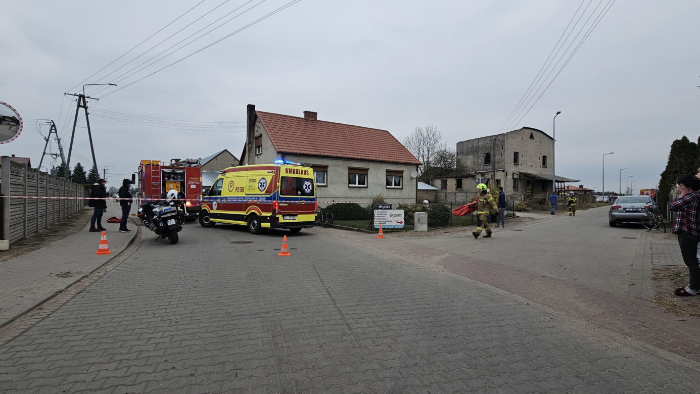 Nie żyje motocyklista. Tragiczny wypadek w Wijewie niedaleko Leszna