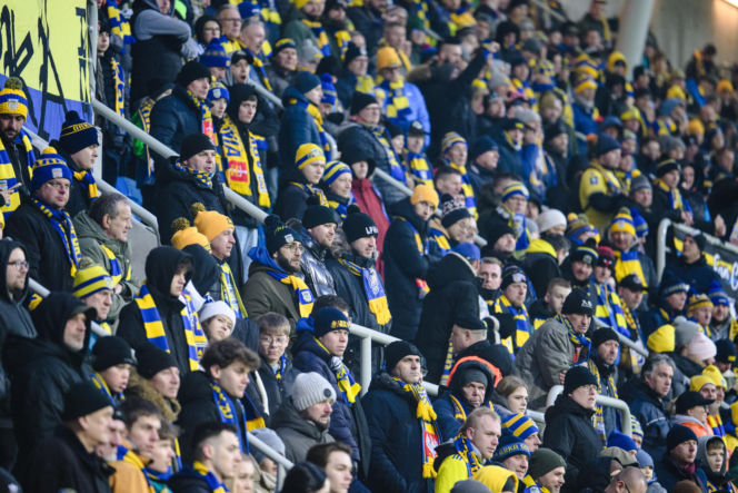 Arka Gdynia - Raków Częstochowa, zdjęcia kibiców i piłkarzy z meczu 17. kolejki PKO BP Ekstraklasy