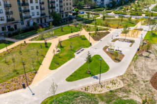 Park nad Południową Obwodnicą Warszawy w Warszawie