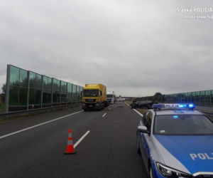 Mszana: Przerażający wypadek na A1. Niemowlę wypadło z dachującego auta