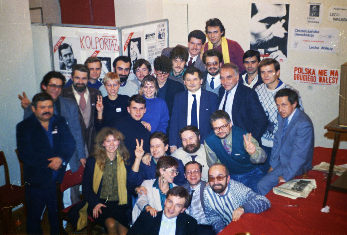Adam Glapiński. Warszawa, 09.12.1990. II tura wyborow prezydenckicha