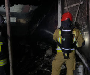 Pożar w Turznie koło Torunia. Ogień na terenie składu węgla