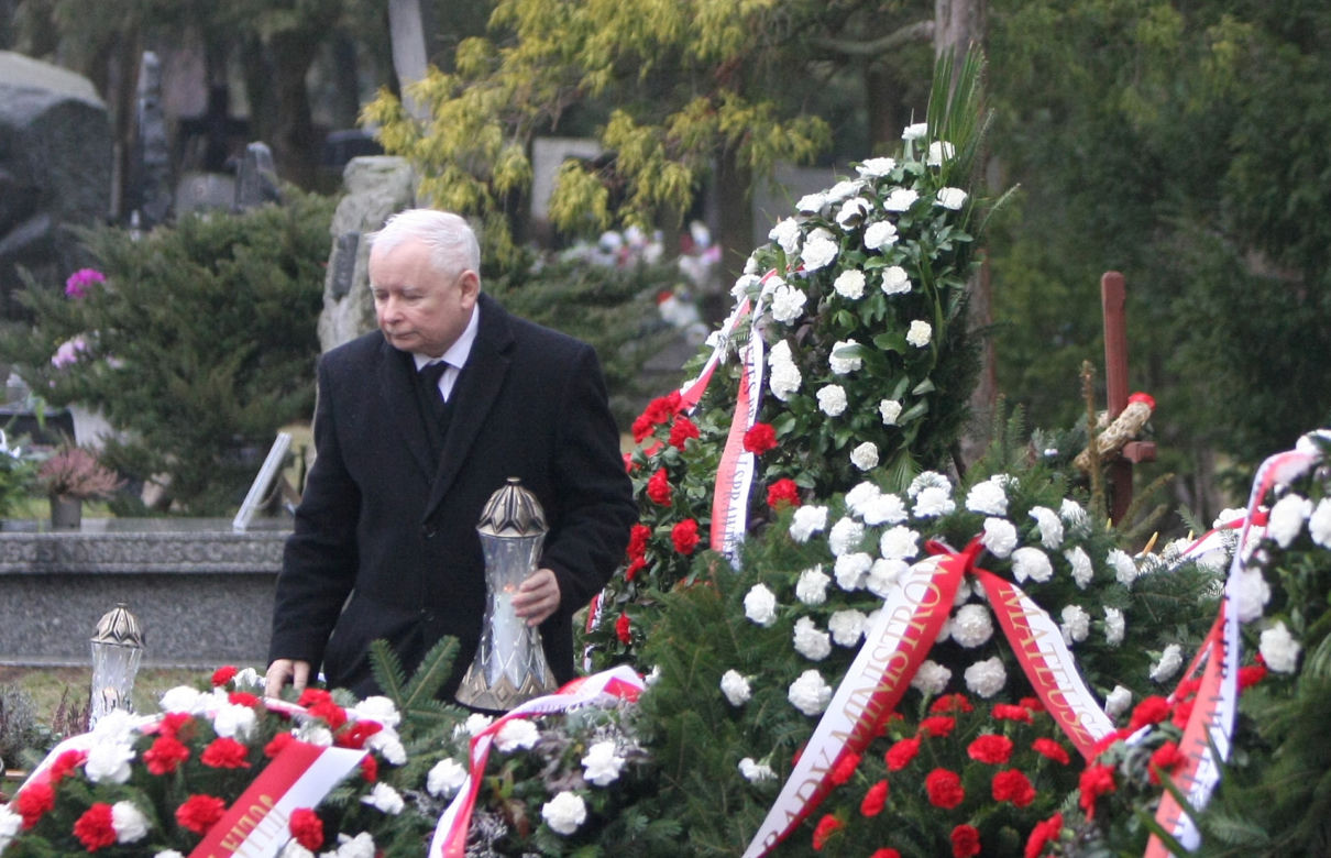 Jarosław Kaczyński na obchodach miesięcznicy smoleńskiej