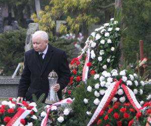 Jarosław Kaczyński na obchodach miesięcznicy smoleńskiej