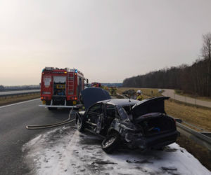 dachowanie cięzarówki na A2