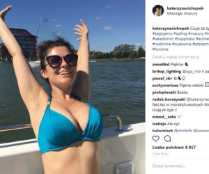 Kasia Cichopek na Mazurach