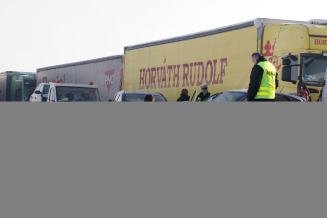 Karambol na autostradzie A4 w Gliwicach