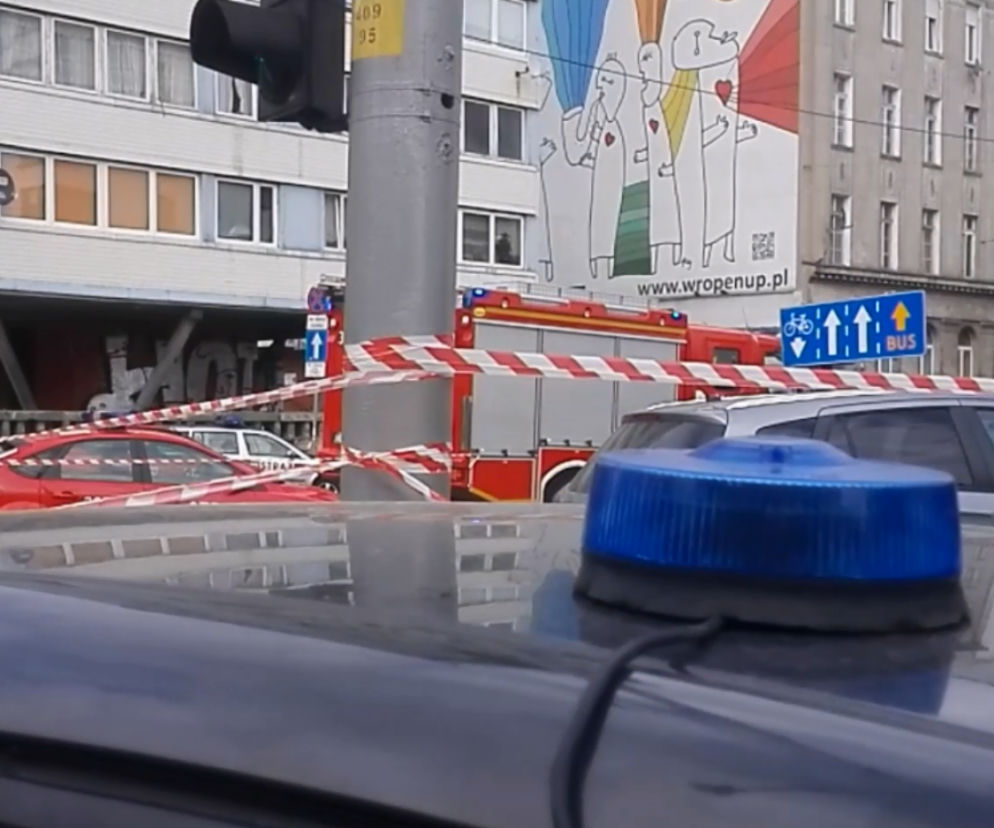 Ulica Kościuszki była wczoraj zamknięta do późnych godzin nocnych