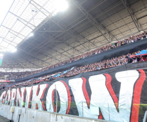 Zdjęcia kibiców i zawodników z derbów Górnego Śląska