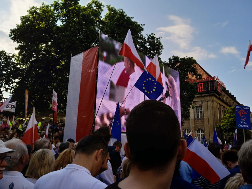 Wiec Donalda Tuska w Poznaniu
