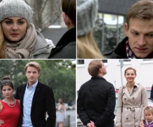 PRZYJACIÓŁKI. Inga (Małgorzata Socha), Dorota (Agnieszka Sienkiewicz), Andrzej (Adam Krawczyk), Rafał (Michał Rolnicki)