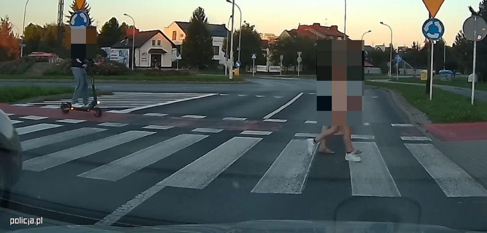Groza na pasach w Rzeszowie! Ominął auto i wjechał w człowieka na hulajnodze