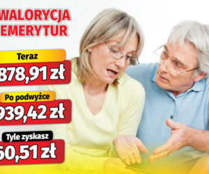 Waloryzacja emerytur 3,22 proc.