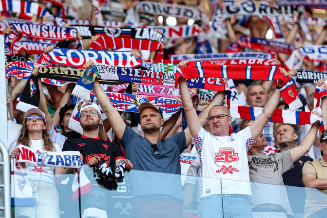 Górnik Zabrze - Ferencvaros: Zdjęcia kibiców z meczu 3. rundy eliminacji Ligi Europy