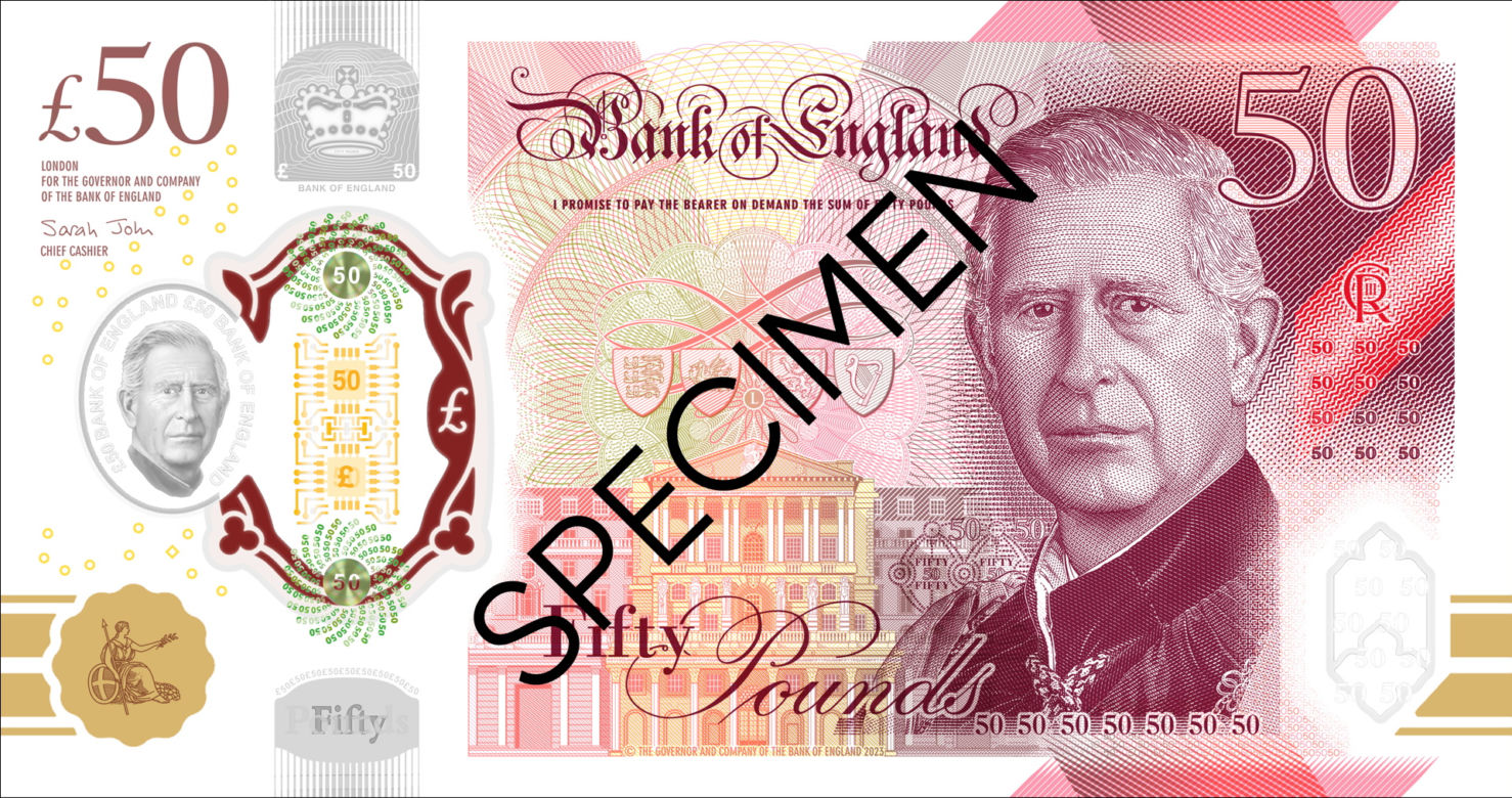 Wizerunek Karola III na nowych banknotach