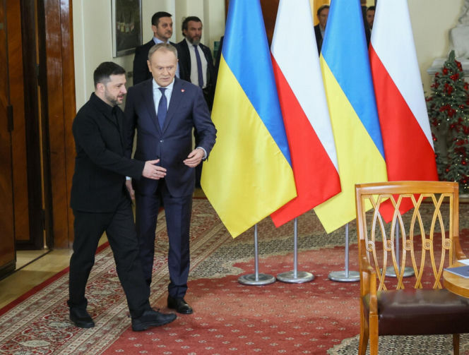 Wołodymyr Zełenski, Donald Tusk